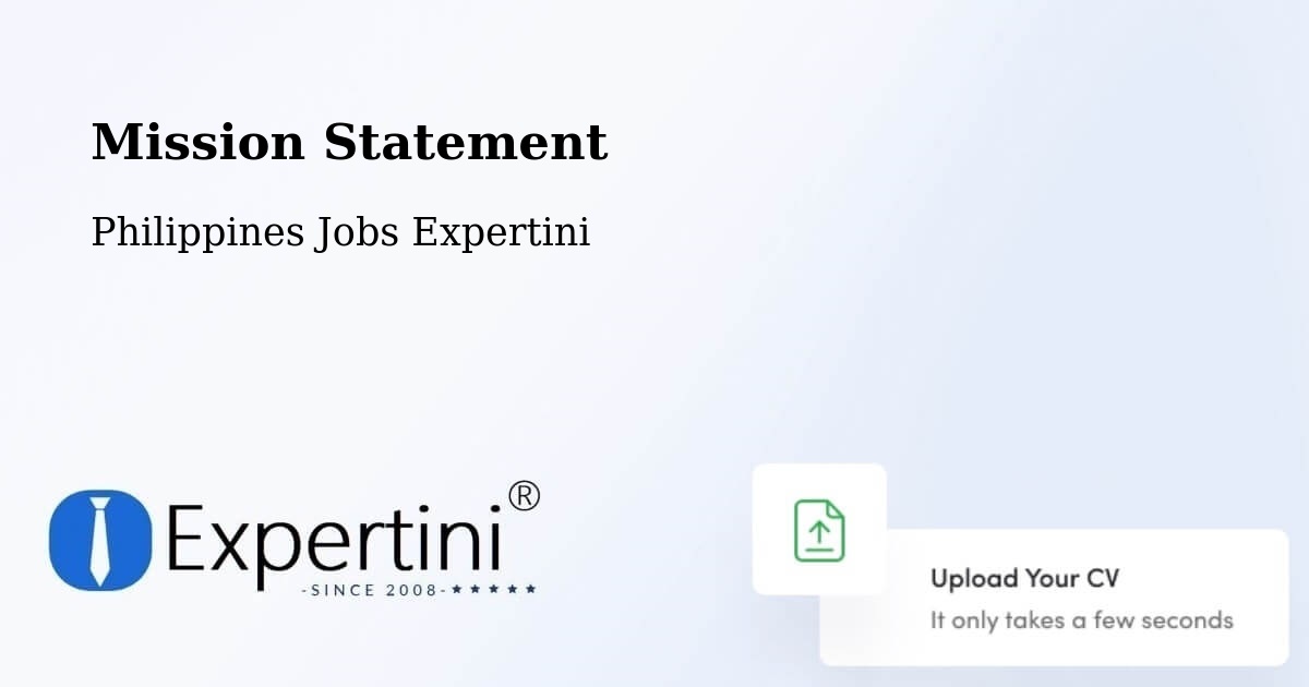 Corporate Mission – Bacoor - Philippines Jobs Expertini