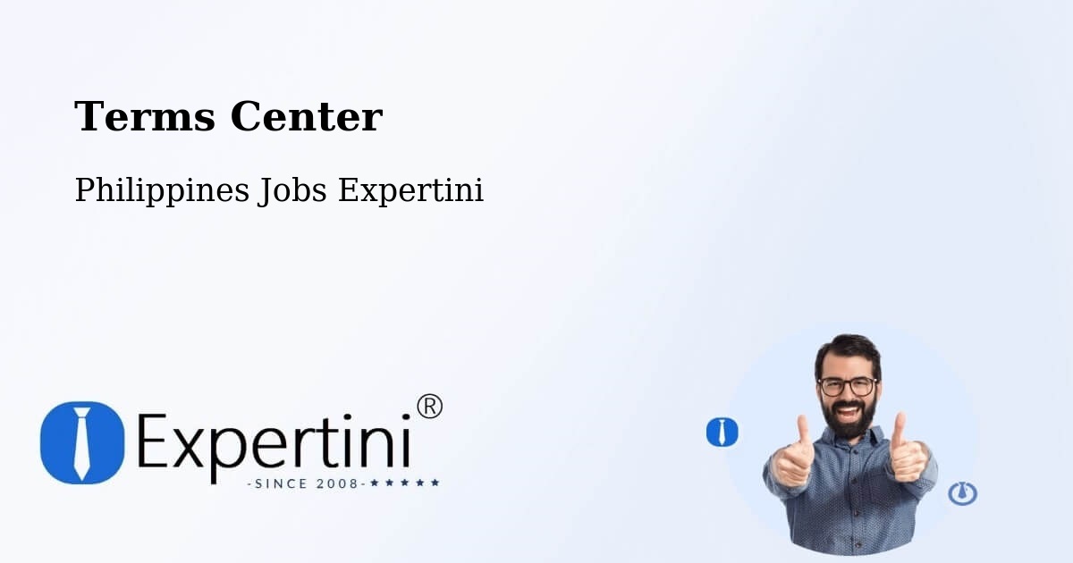 Terms of Service – Bacoor - Philippines Jobs Expertini